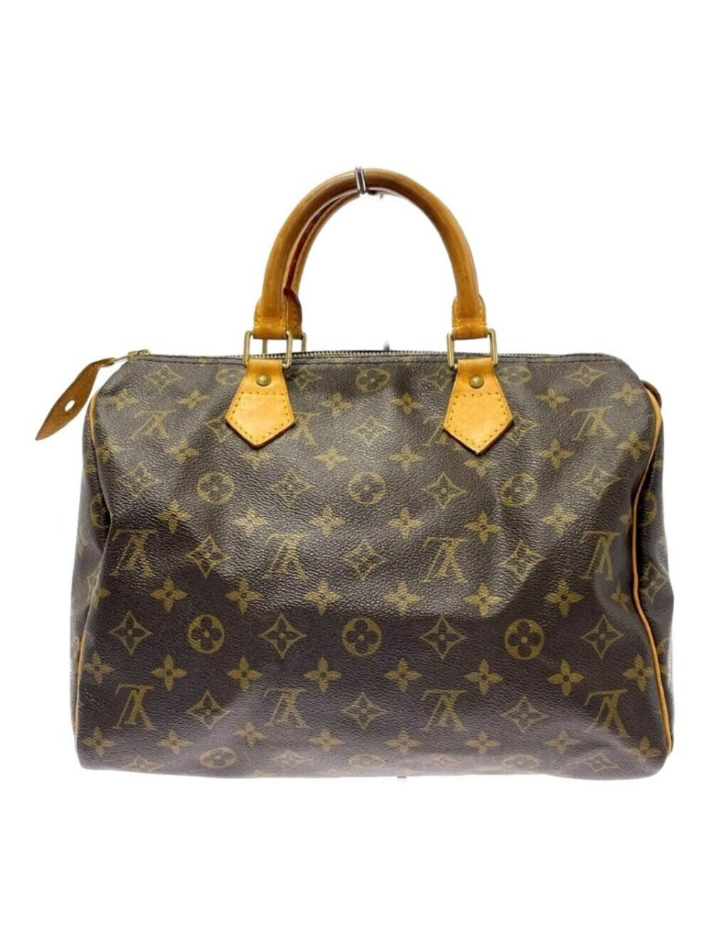 Louis Vuitton Monogram Speedy 30 Boston Bag Brown